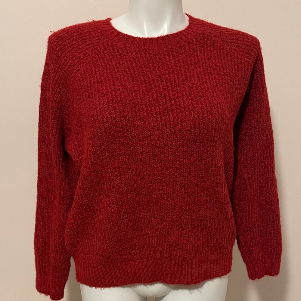 Old Navy Women's Bold Red Crew Neck Sweater